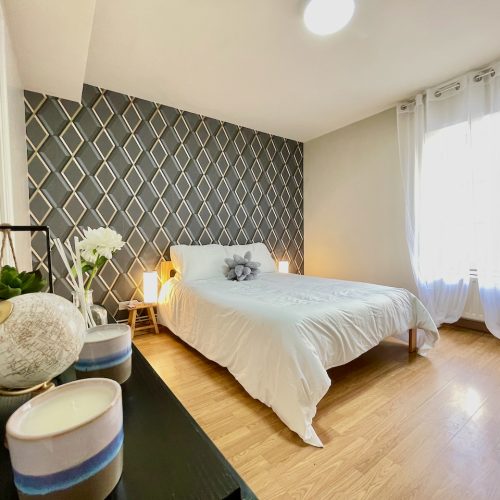 Appart hotel Tarare airbnb jardin chambres